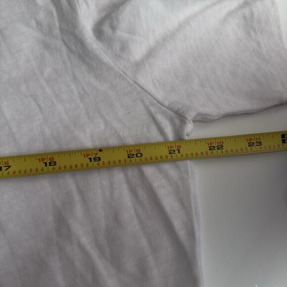 Skims Worn In Jersey Boxy Cropped T-Shirt Size Medium Snow Athleisure Gym Train - Picture 6 of 6